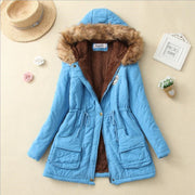 Hooded Winter Jacket Women Fashion Warm Coats Ladies Tops