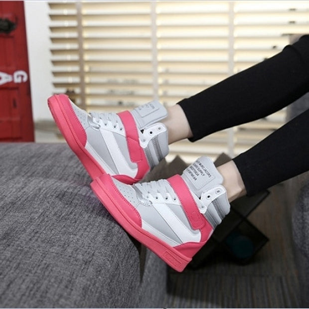 Increased women's high-top shoes