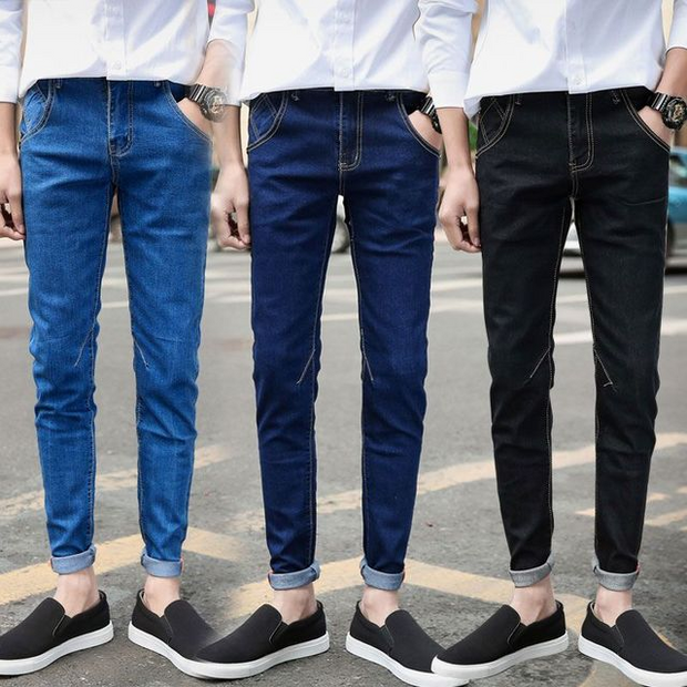 Men's cropped jeans