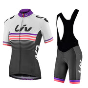 Women's LIV Summer Cycling Jersey Short Sleeve Shorts Suit Breathable