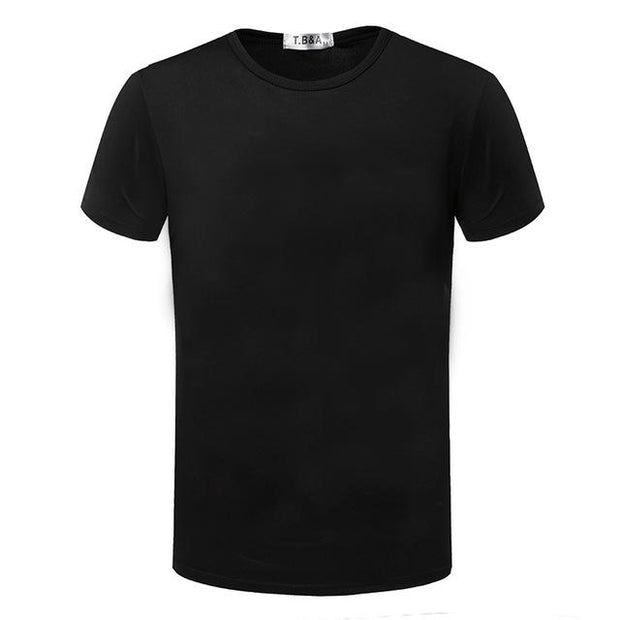 Mens Short Sleeve O-neck Slim T Shirt