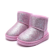 Children's snow boots in sequins