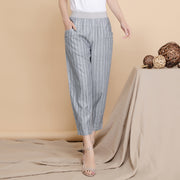 Women's linen pants cropped pants