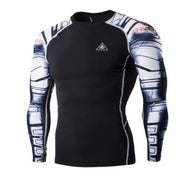 Mens Blackout Long-Sleeve Compression Shirt