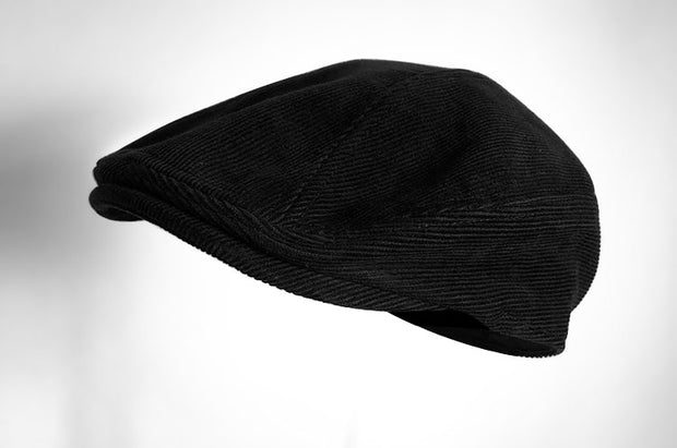 Hat Middle Aged Men's Retro Literary Hat Beret Black Warm Cap