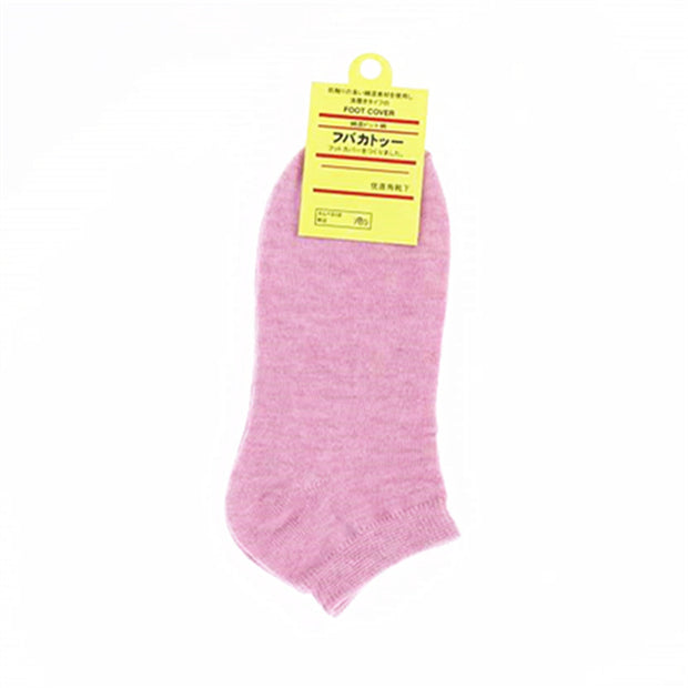 Candy Lady Socks Pure Color Casual Women's Cotton Socks Shallow Mouth Socks