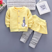 Girls' Spring Clothes for Girls' Infants and Toddlers' Spring Cotton Clothes Suits