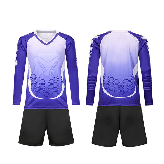 Adult Kids Football Goalkeeper Jerseys Custom Long Sleeve Soccer Goalkeer Uniform Boy Socce Training Football Uniforms For Child