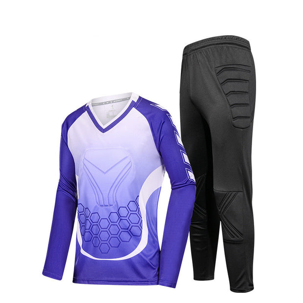 Adult Kids Football Goalkeeper Jerseys Custom Long Sleeve Soccer Goalkeer Uniform Boy Socce Training Football Uniforms For Child