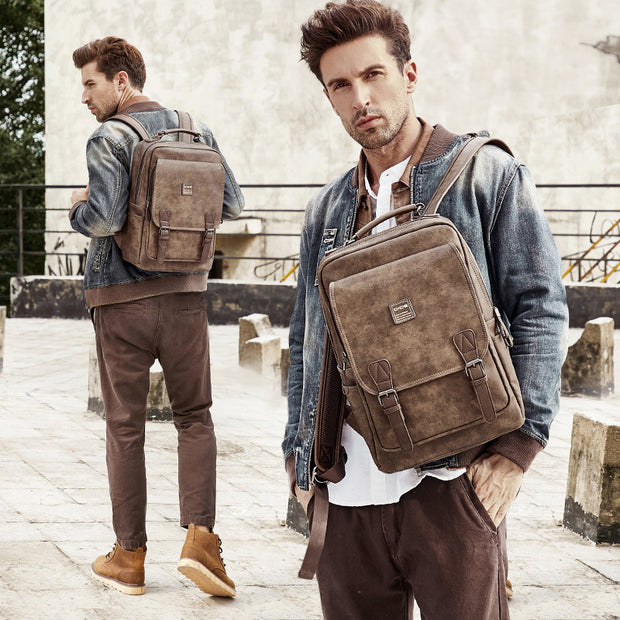 Backpack Men's Fashion Trend Backpack Men's Travel Bag Korean Leisure Youth Student School Bag Computer Bag