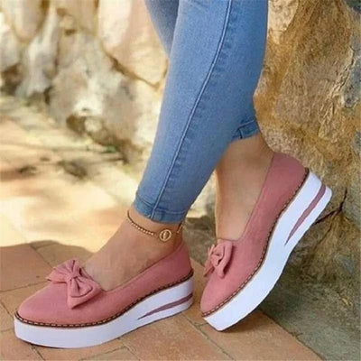 Women's Shoes Fashion Bow Breathable Casual Shoes