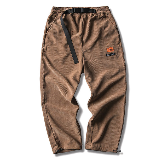 Drawstring Corduroy Pants