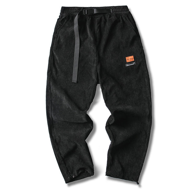 Drawstring Corduroy Pants