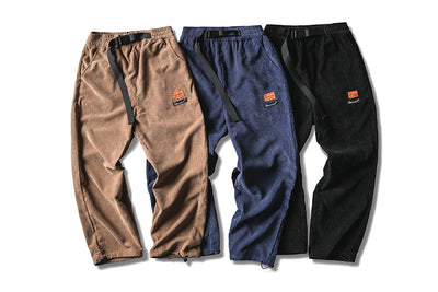 Drawstring Corduroy Pants