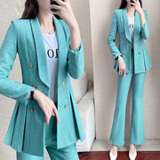 Goddess 2 Piece Set Womens Suits Blazer With Pants