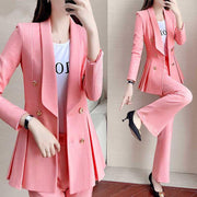 Goddess 2 Piece Set Womens Suits Blazer With Pants