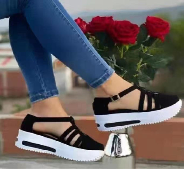 Leisure Women's Shoes Wedge Round Toe Shoes