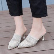 New Women's High-heeled Shoes Stiletto Muller Baotou Sandals Women