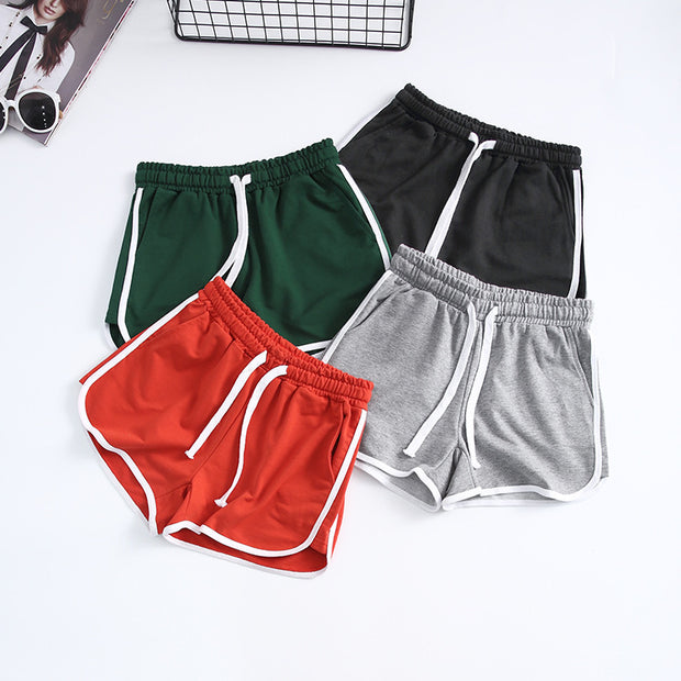 Women's sports casual shorts drawstring short