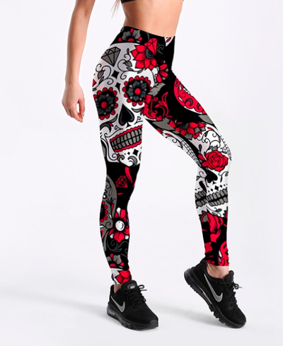 Women's Leggings Digital Print Pants Trousers Stretch Pants