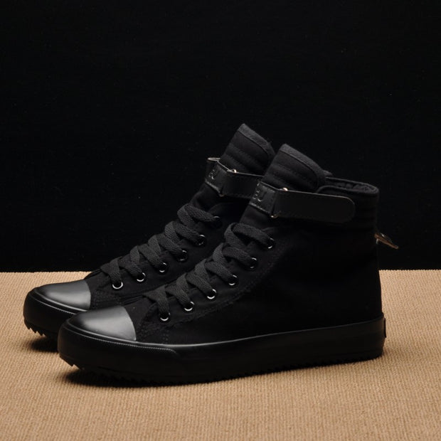 Men's high-top canvas shoes