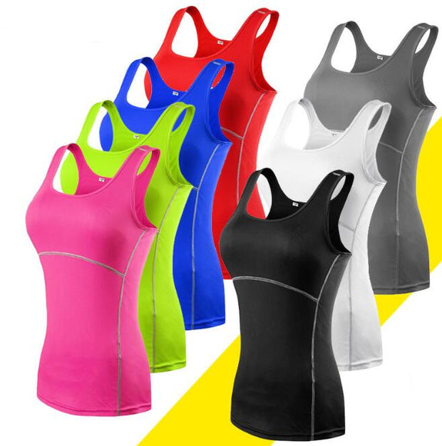 Women Yoga Sports Vest Fitness Tight Sleeveless Tank Top