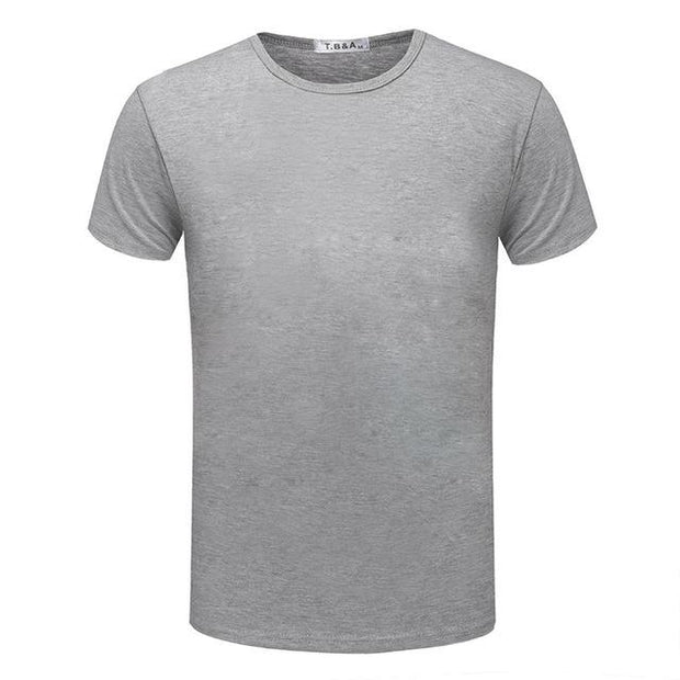 Mens Short Sleeve O-neck Slim T Shirt