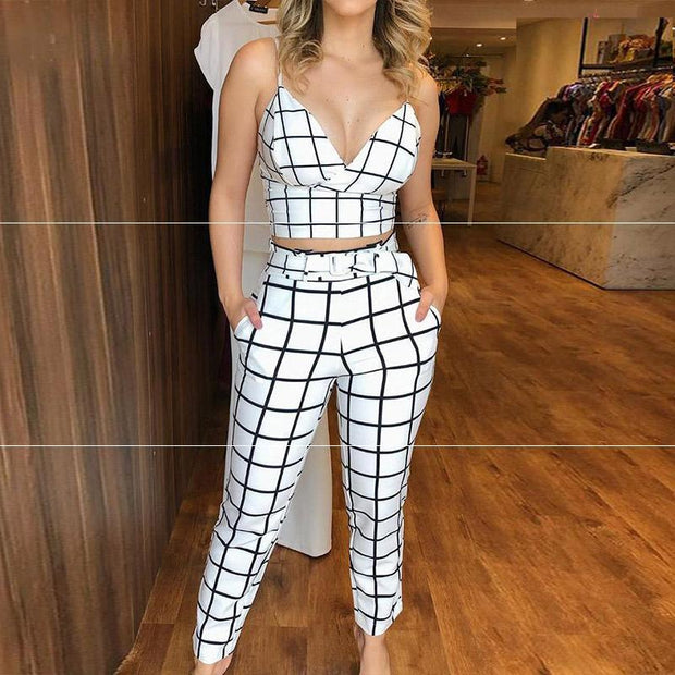 Women Two Piece Sets Summer Short Sleeve