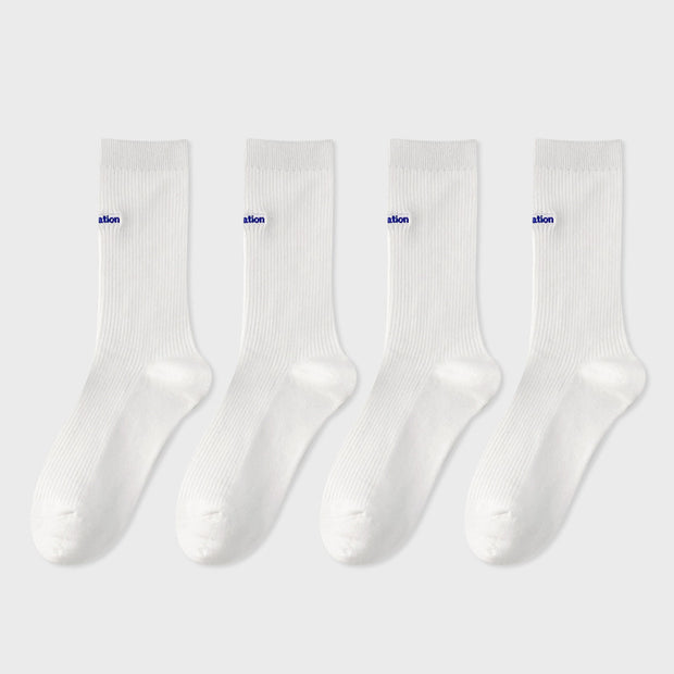 Women's Cotton Mid-tube Socks