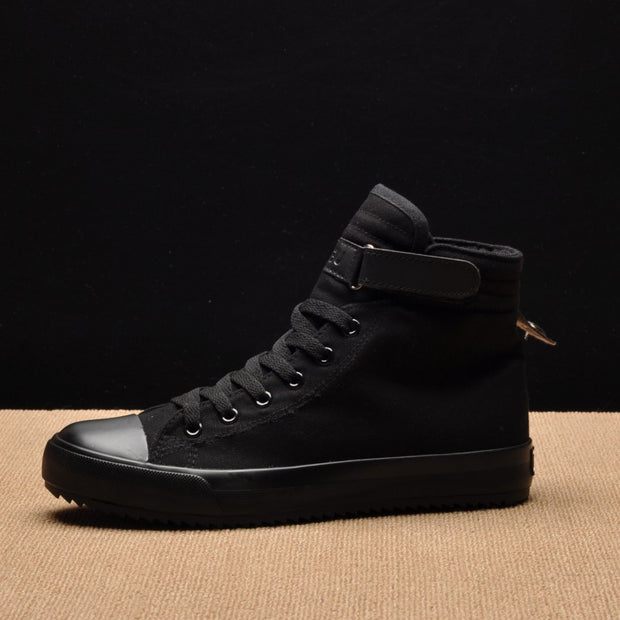 Men's high-top canvas shoes