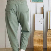 New Cotton Women's Drawstring Harem Pants