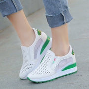 Women's hollow white shoes