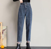 Women's Summer Straight Slim High Waist Jeans