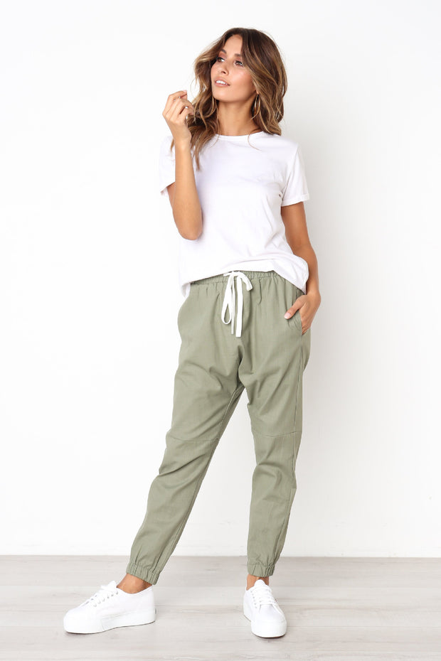 Women's cropped casual pants