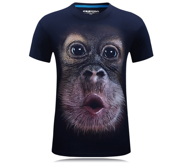 3D Gorilla Men's T-Shirt