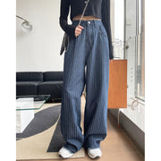 Women's High-waisted Skinny Striped Jeans