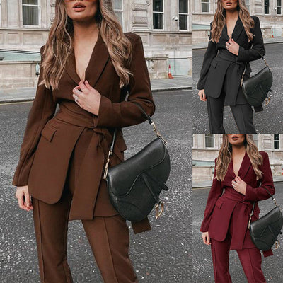 Women's Fashion Temperament Two-piece Suit