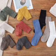 Socks Women's Mid-calf Length Socks Autumn And Winter Cotton Socks Students Korean Style Women's Socks Stockings Japanese Style Loose Socks