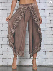 Women's Commuter Lace Harem Pants Wide Leg Pants