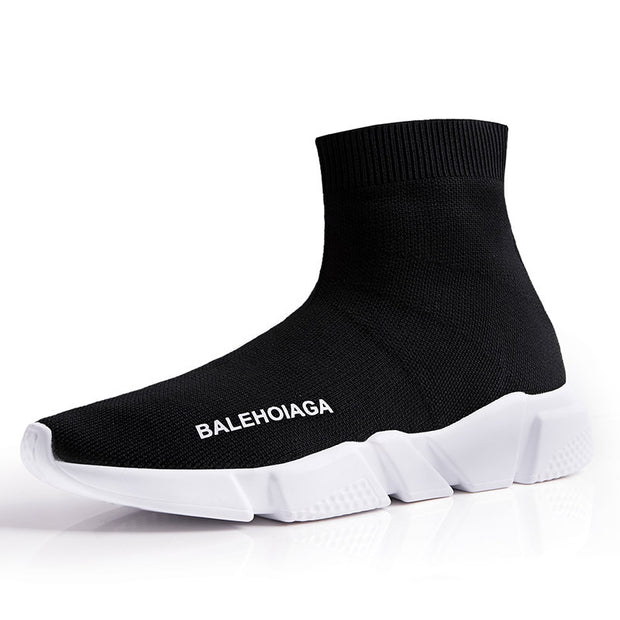 Casual Shoes Men's Shoes Black High Top Socks Shoes