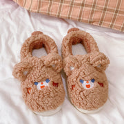 Home Indoor Household Couple Plush Slippers