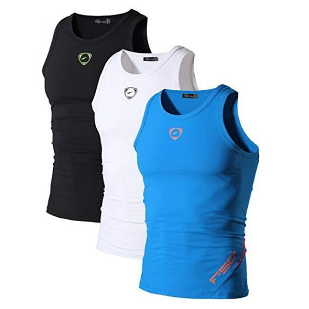 Men's Quick Dry Slim Fit Sleeveless Sport Tank Tops Shirts