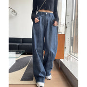 Women's High-waisted Skinny Striped Jeans