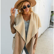 Lapel Coats Faux Fur Woman Dust Coat Short Jacket Female