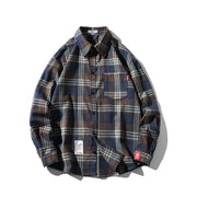 Teen Fashion Plaid Long-sleeved Shirt