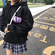 Harajuku style hooded top