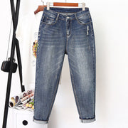 Oversized Women's Loose Stretch Wide-leg Jeans