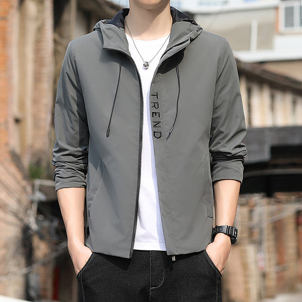 Hooded Loose Fit Sporty Coats