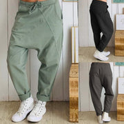 New Cotton Women's Drawstring Harem Pants