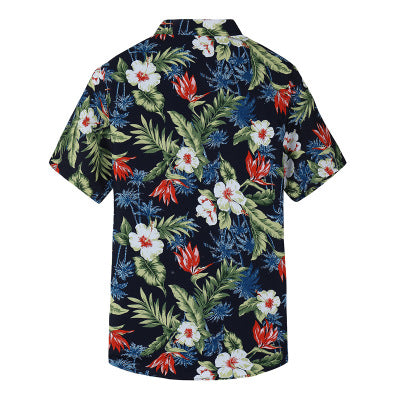 Hawaiian printed men's shirt